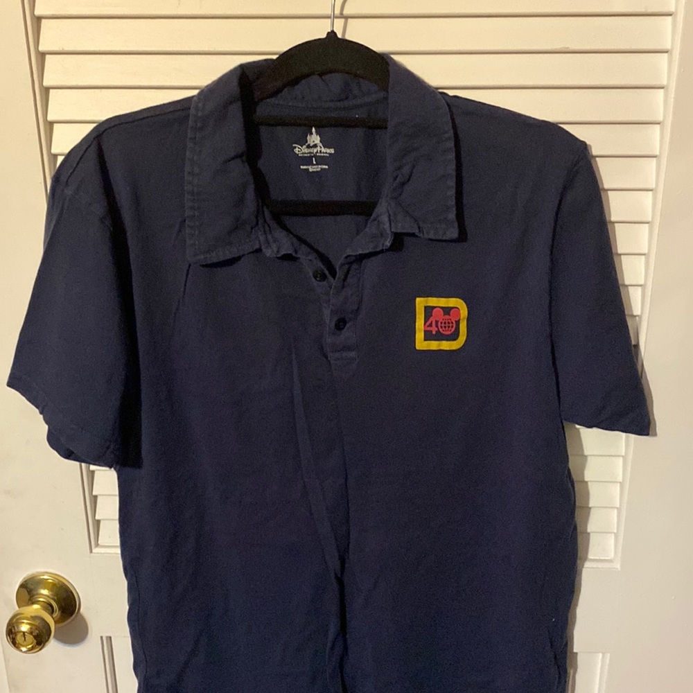 Mens Walt Disney 40th anniversary polo large